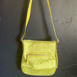 Lime Green Coach Purse